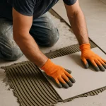آموزش نصب سرامیک کف با چسب