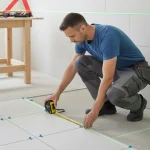 آموزش خط تراز کاشی کاری